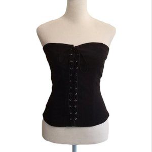 Black corset top/shirt